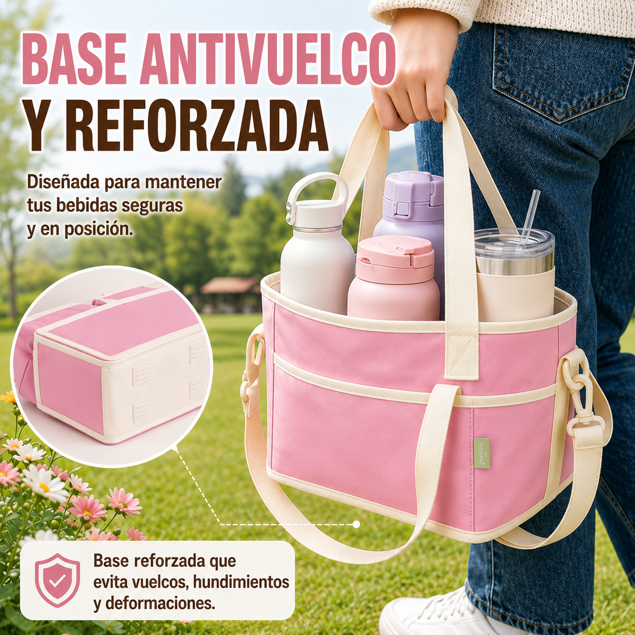 Bolsa isotérmica para botellas de bebidas Cithway® de 4 compartimentos