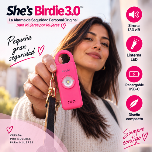 Safira - Alarma Personal de Seguridad con Sirena y Linterna