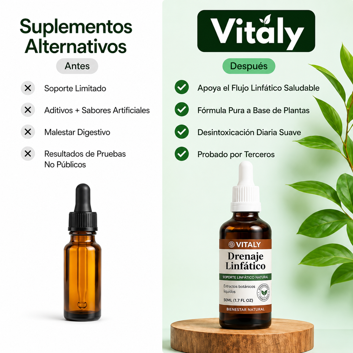 Gotas Vitaly™ - Drena naturalmente la hinchazón