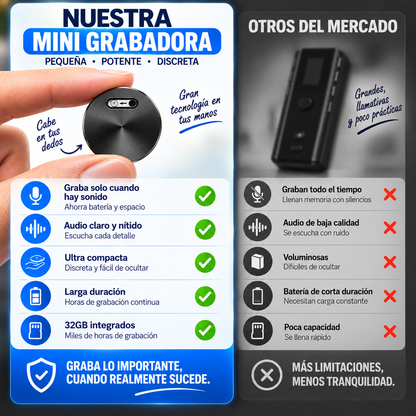 RECORD - Grabadora portátil con activación por voz
