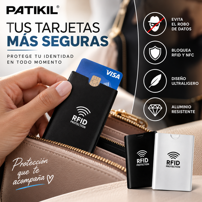 PATIKIL- Funda Protectora RFID y NFC para Tarjetas