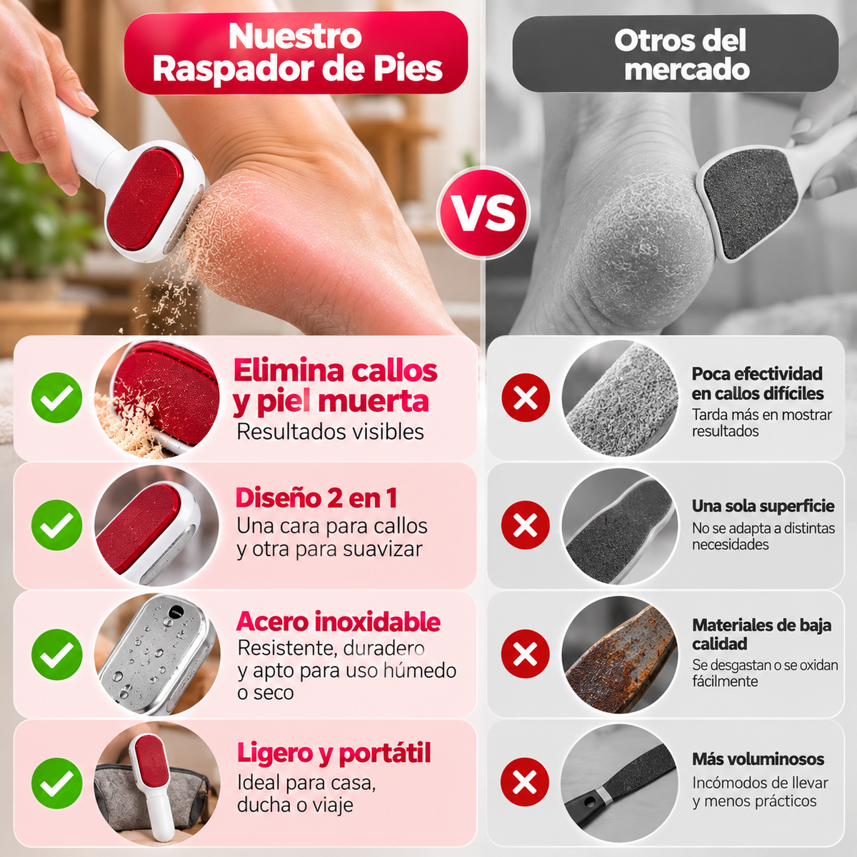 Sofelia - Raspador para eliminar callos