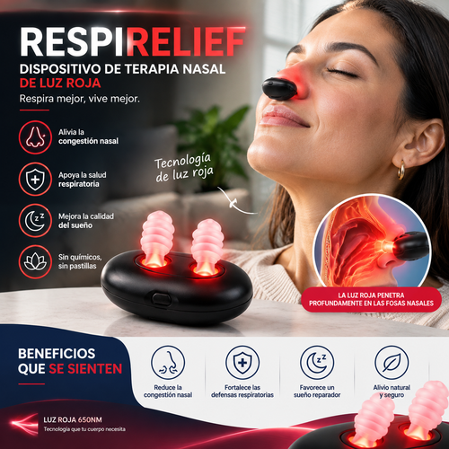 Respirelief - Dispositivo de terapia nasal infrarroja