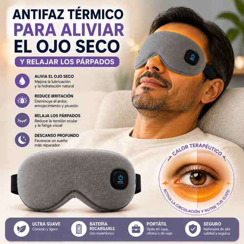 EyeWarm Pro - Antifaz térmico aliviador de ojo seco