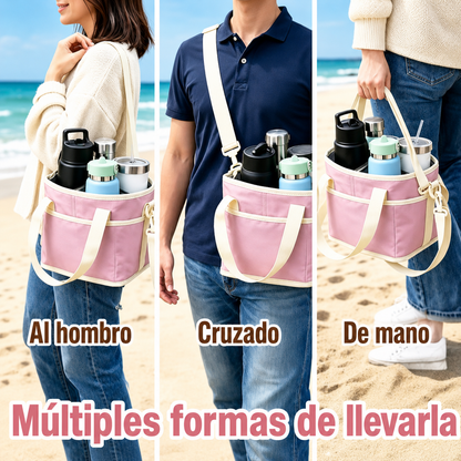 Bolsa isotérmica para botellas de bebidas Cithway® de 4 compartimentos