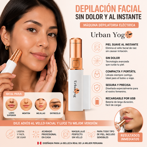 URBAN YOG - Depiladora Facial Portátil