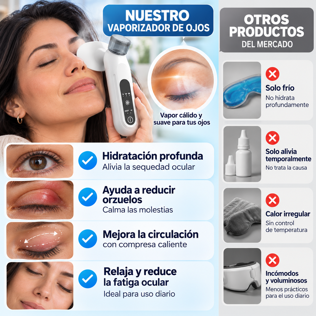 OcuLuxe - Vaporizador de Hidratación y Alivio Ocular