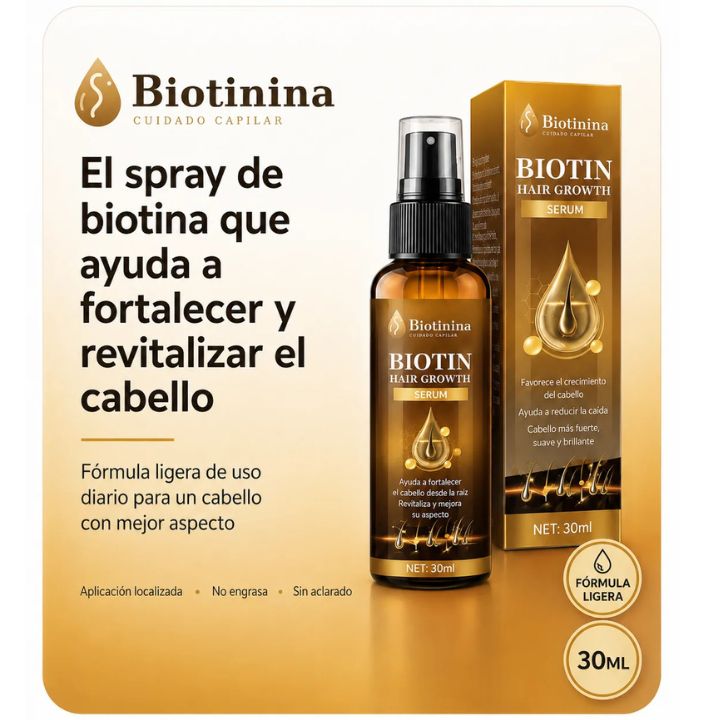 Biotinina - Spray de Boitina Anticaída
