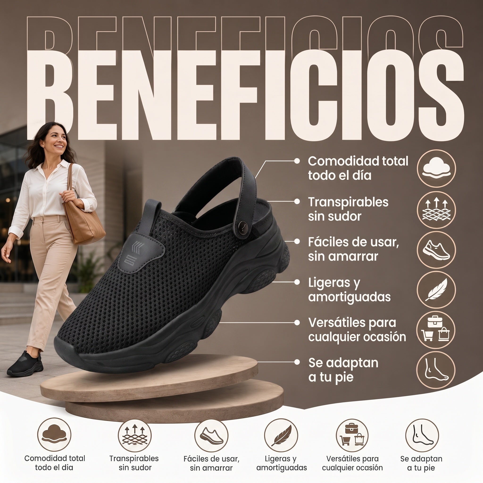 SNAKE - Tenis casuales transpirables para mujer