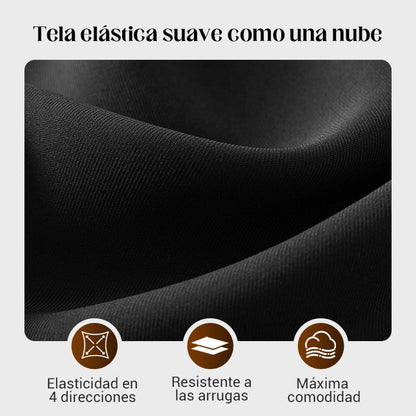 Pantalones casuales de mujer de cintura alta y pierna ancha -💖 Tejido Elástico Cómodo + Bolsillos Prácticos - Ideal para Trabajo, Paseos y Casa! ✨
