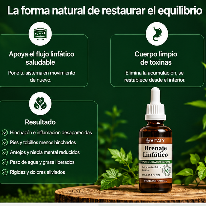 Gotas Vitaly™ - Drena naturalmente la hinchazón