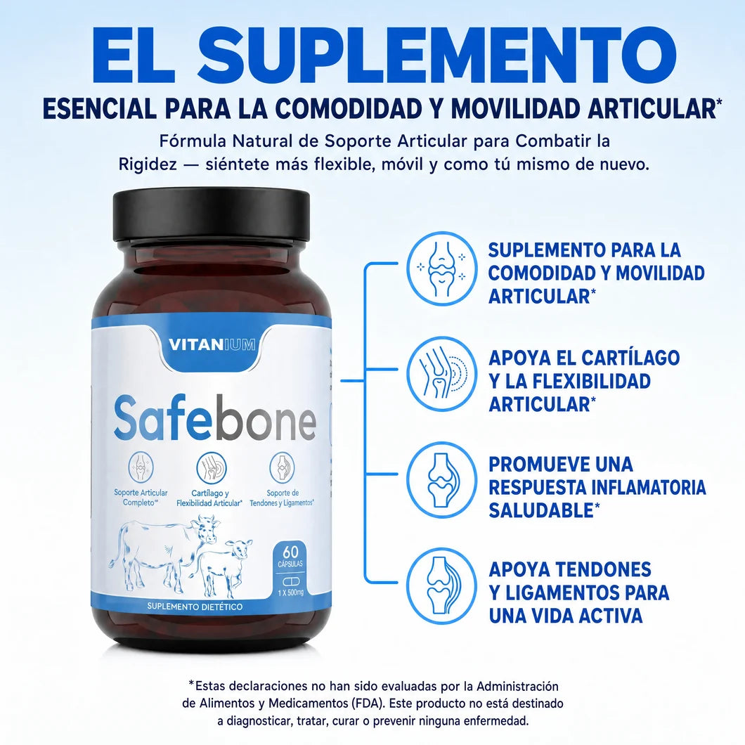 Safebone® — Alivia la inflamación de las articulaciones de forma natural