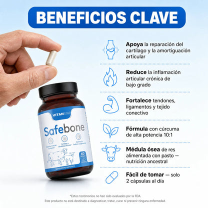 Safebone® — Alivia la inflamación de las articulaciones de forma natural