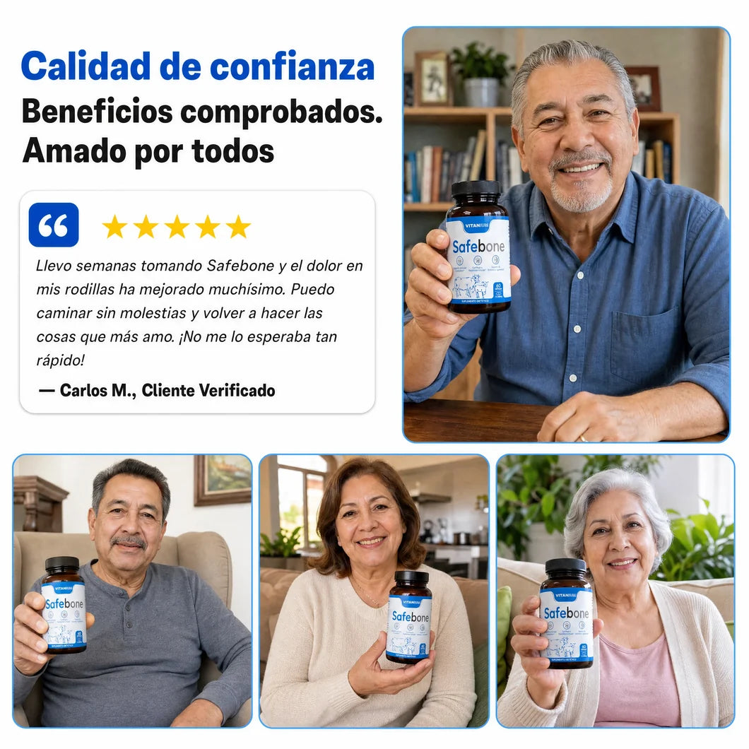 Safebone® — Alivia la inflamación de las articulaciones de forma natural
