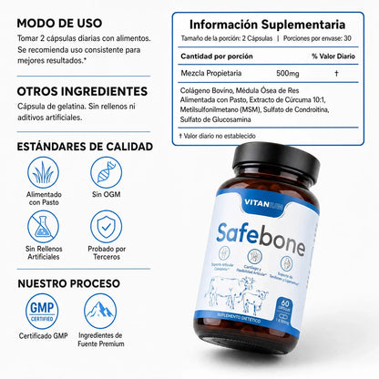 Safebone® — Alivia la inflamación de las articulaciones de forma natural